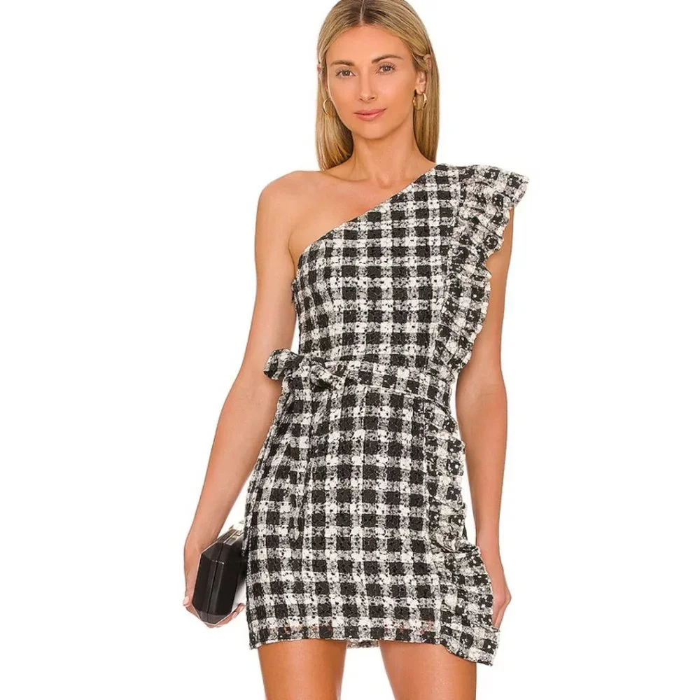 Lovers and Friends Seana Mini Dress in Black and White NWT Size Small